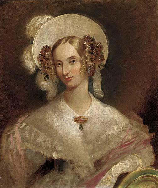 George Hayter Queen Louise of Belgium, Windsor 1837 Spain oil painting art
